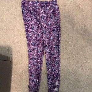 Fitness Pants Activewear Flower Design